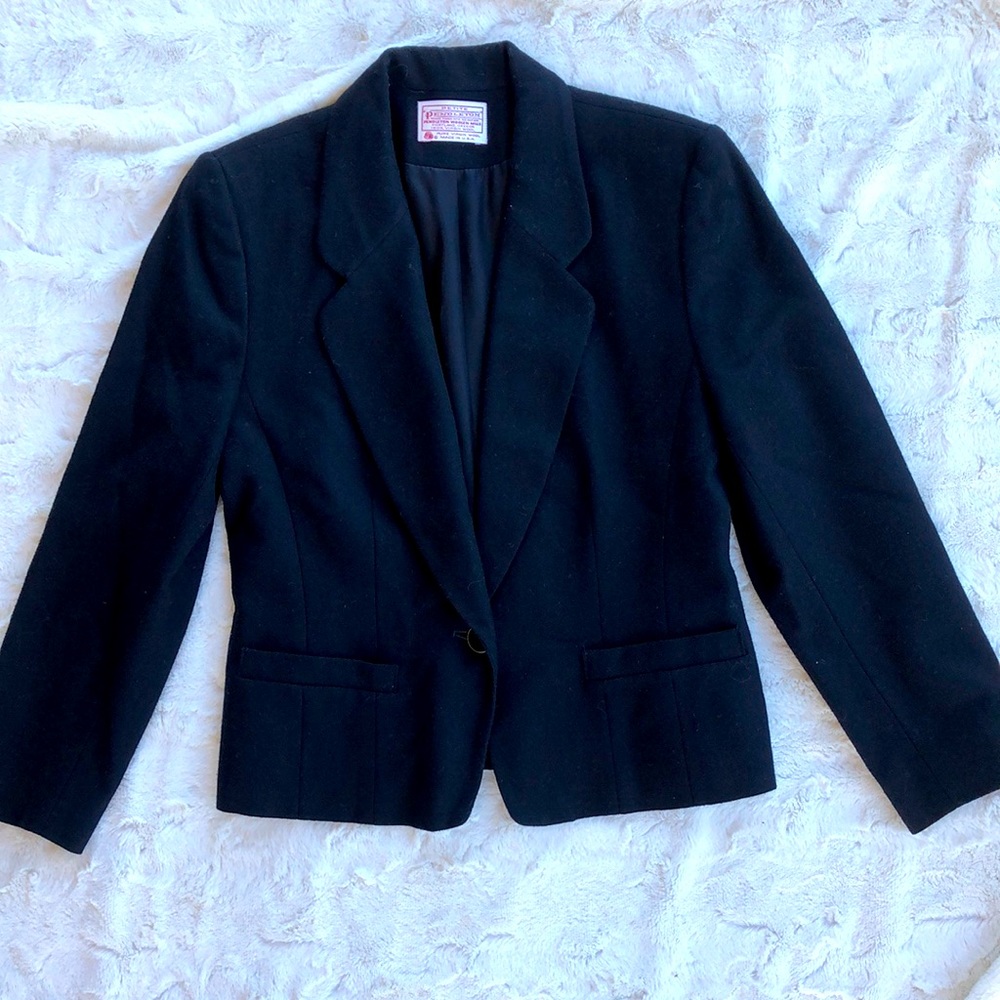 Pendleton Wool One Button Blazer-6p - image 1